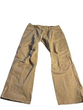 Kuhl Mens Rydr Pants 36x30 khaki Stretch Twill Outdoor Workwear Hiking Casual